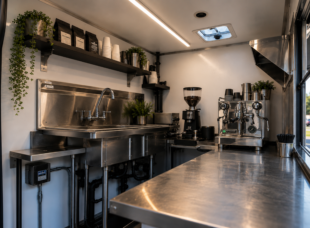 BrewFleet trailer interior