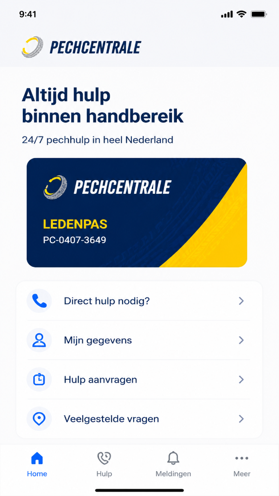 Pechcentrale App Home