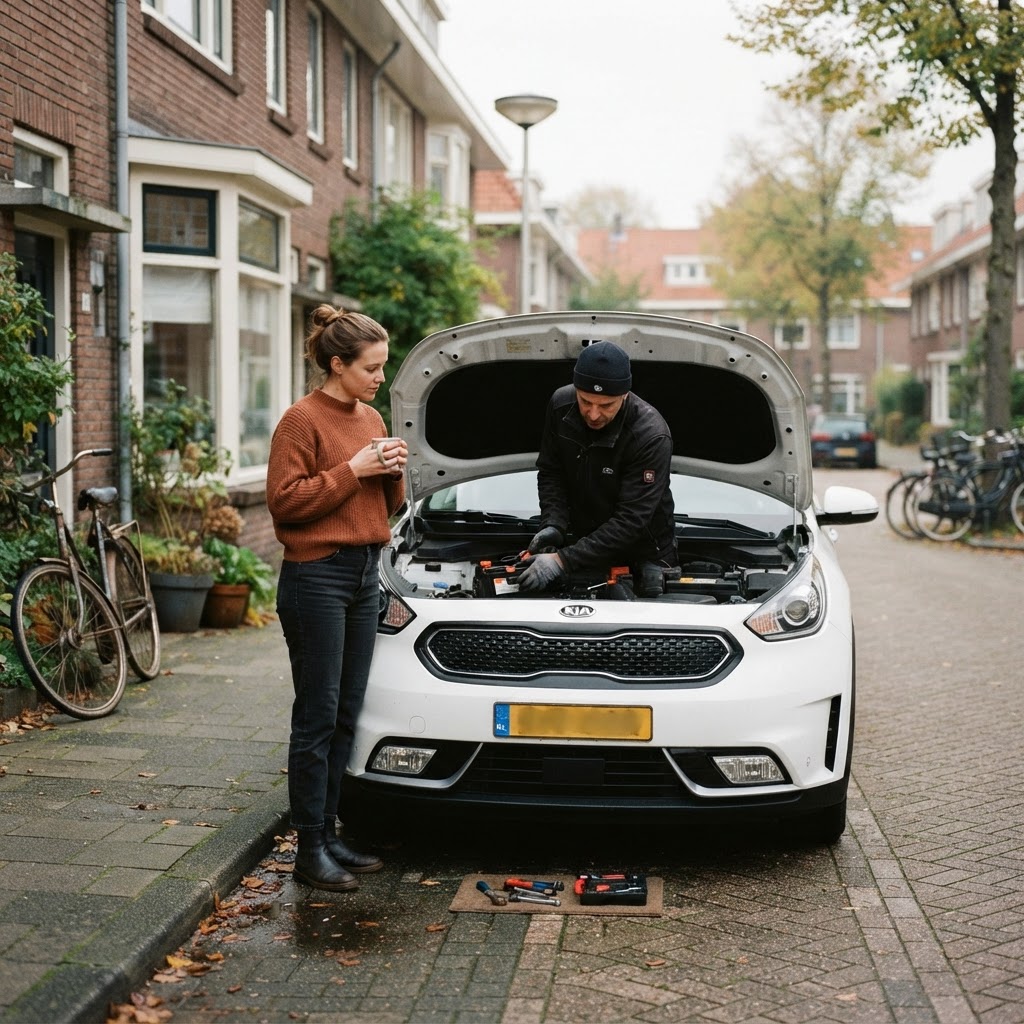 Accuservice voor een Kia aan huis
