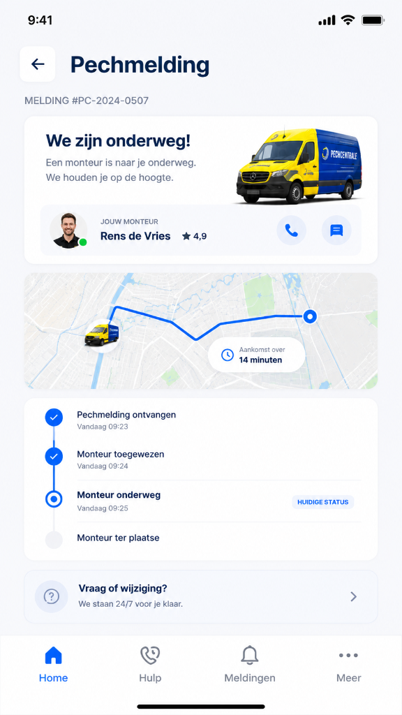 Pechcentrale App Status