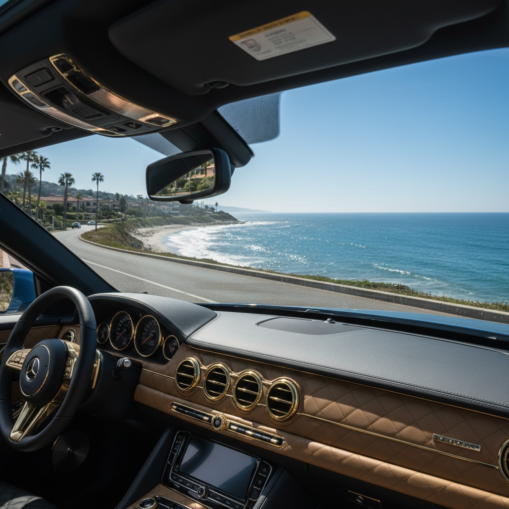 Luxury car interior