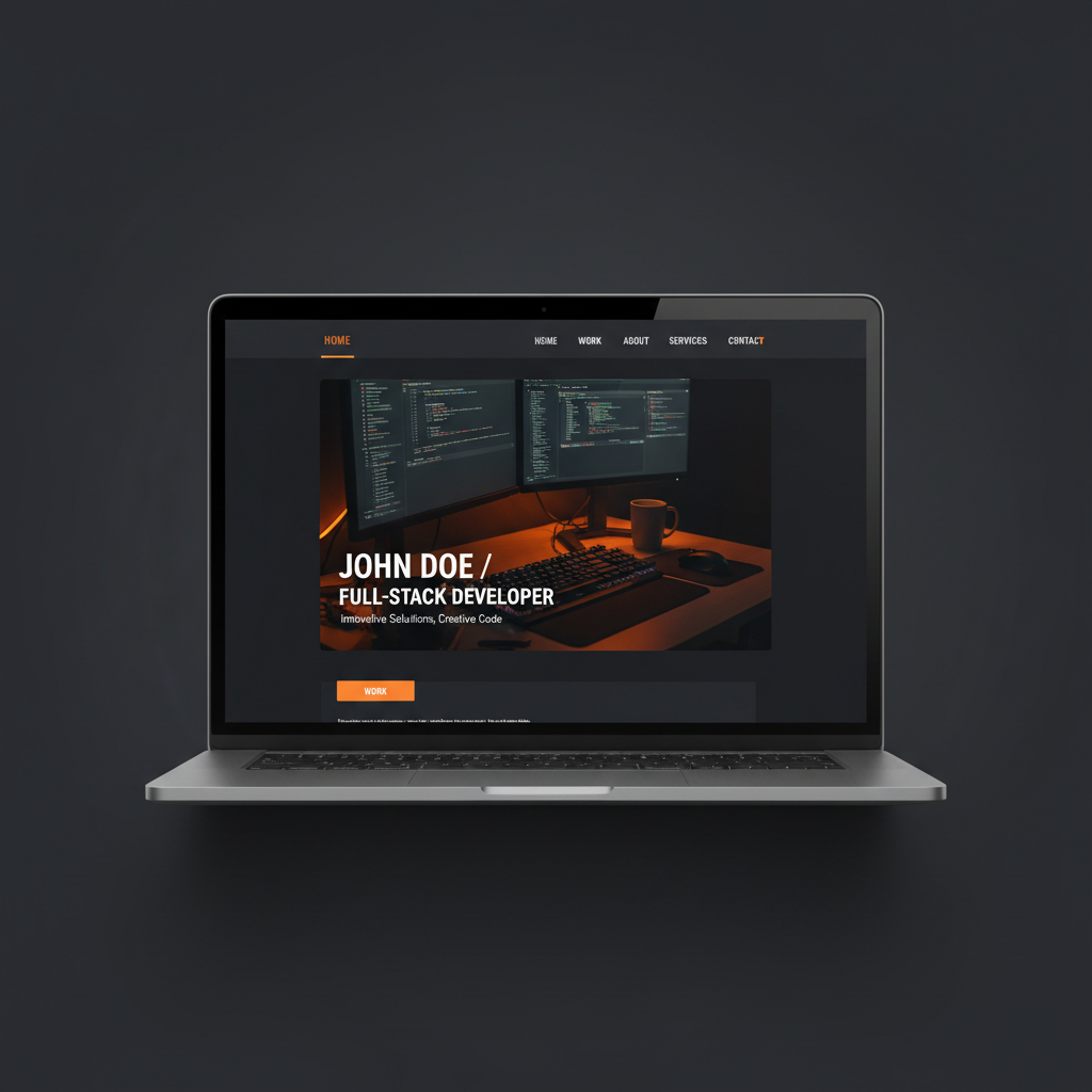 Site sur ordinateur