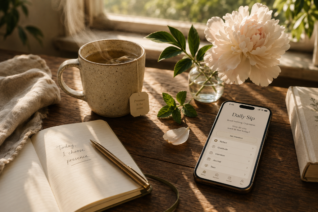 Daily Sip — A cup of tea. A moment of presence. A better day.