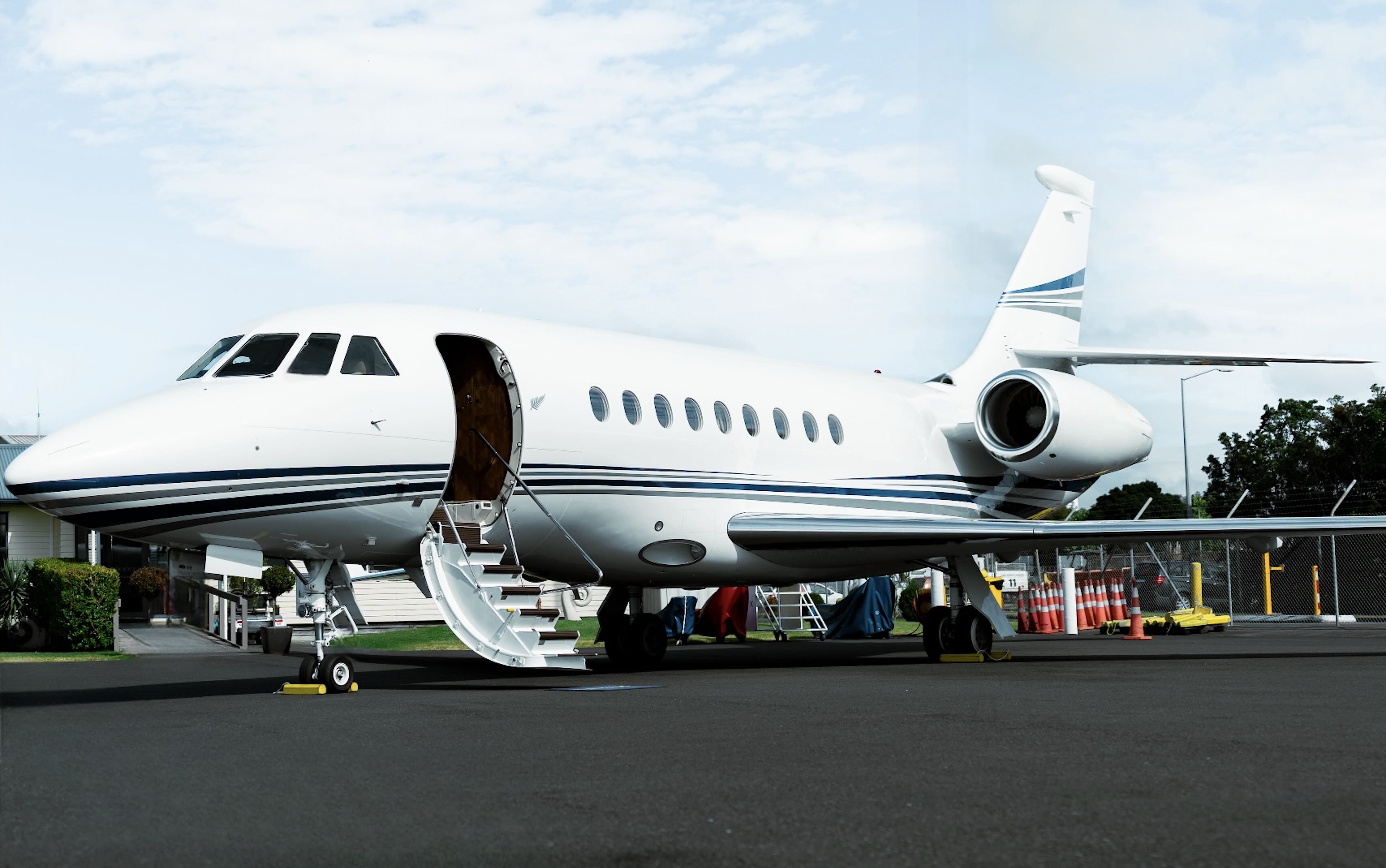 On the tarmac