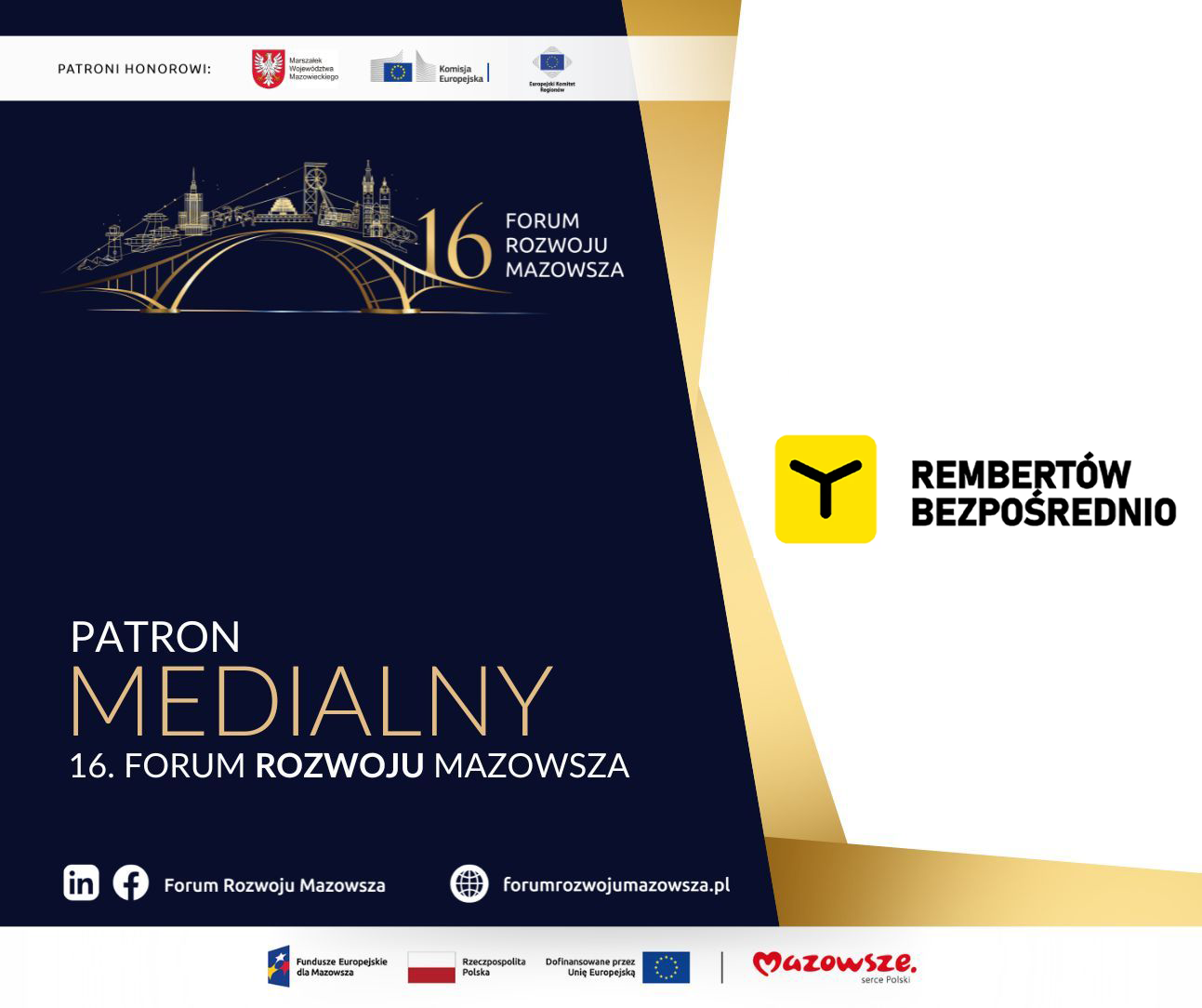 Ruszyła rejestracja na 16. Forum Rozwoju Mazowsza – Forum Funduszy Europejskich. Udział jest bezpłatny