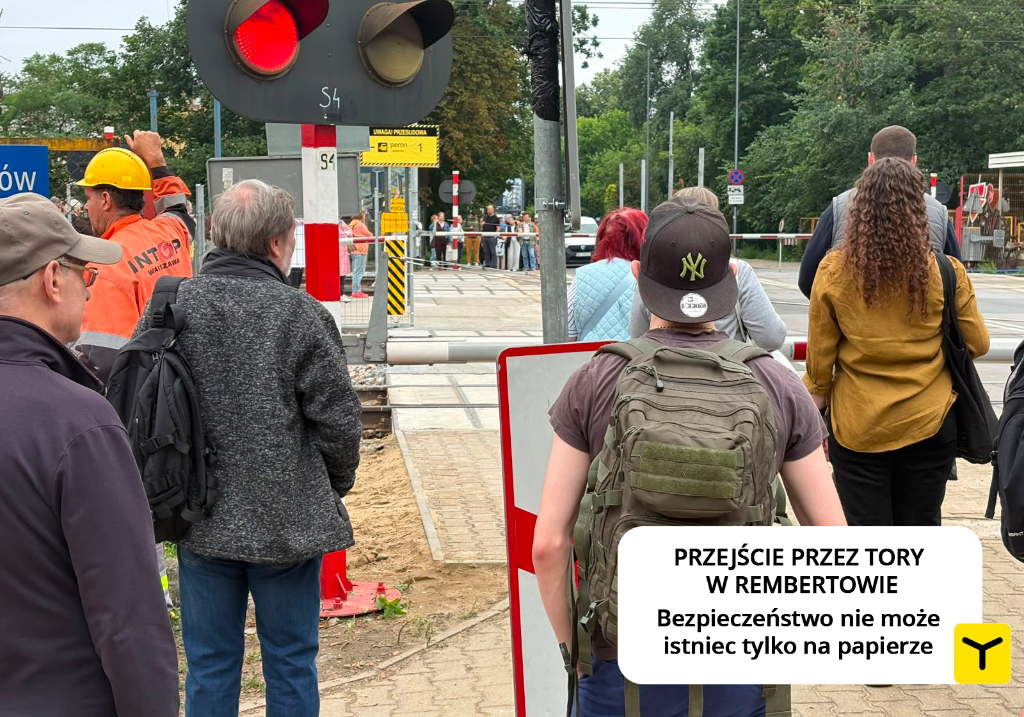 Przejście przez tory w Rembertowie – bezpieczeństwo nie może istnieć tylko na papierze