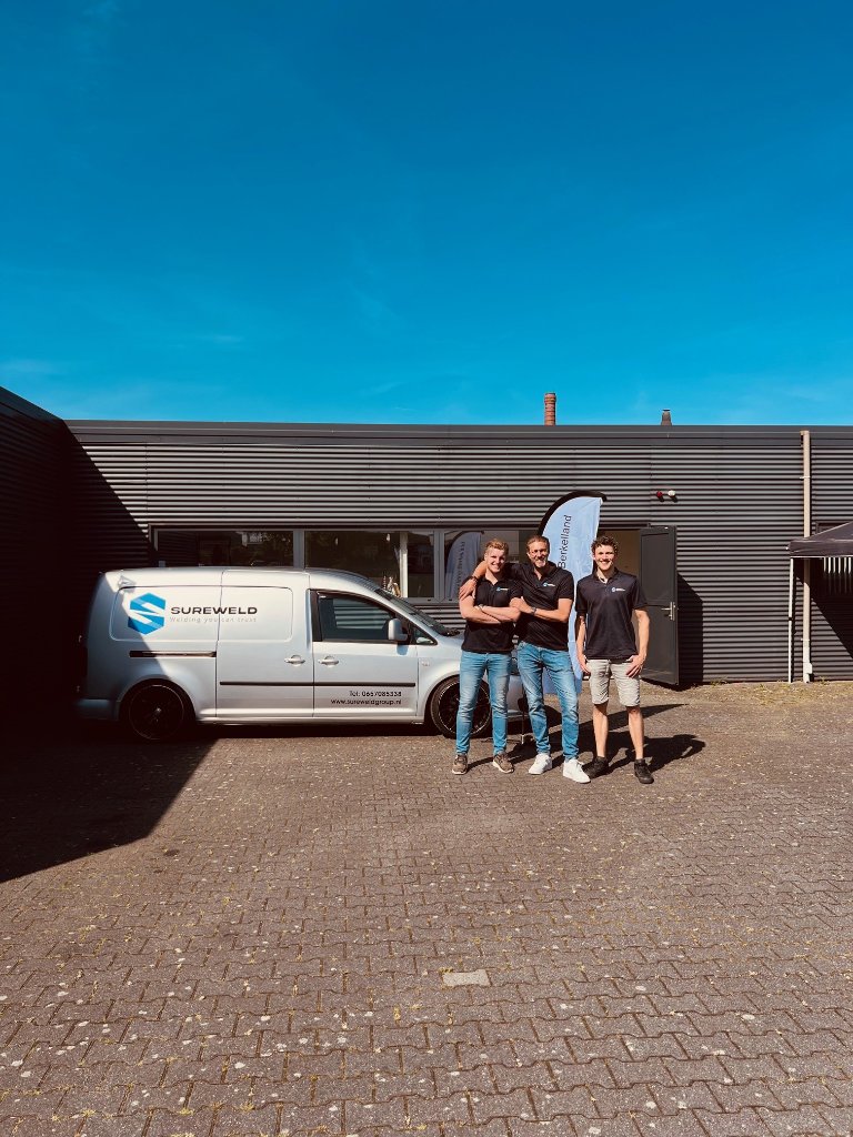 Het SureWeld team voor de werkplaats in Neede