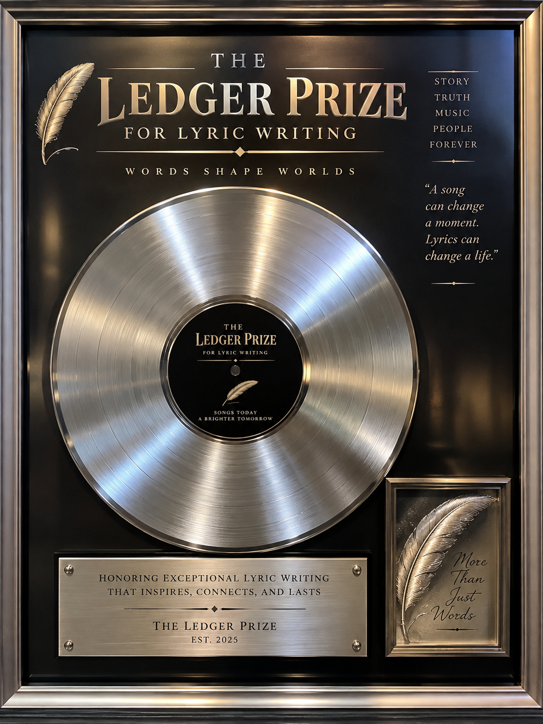 The Ledger Prize — For Lyric Writing · Est. 2025