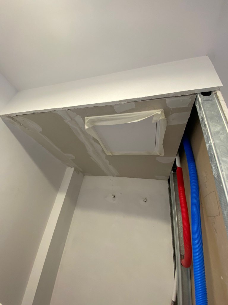 Trampilla de acceso en falso techo de pladur