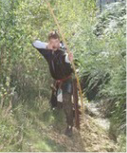 David Burrows — dark epic fantasy author, in historical archery attire