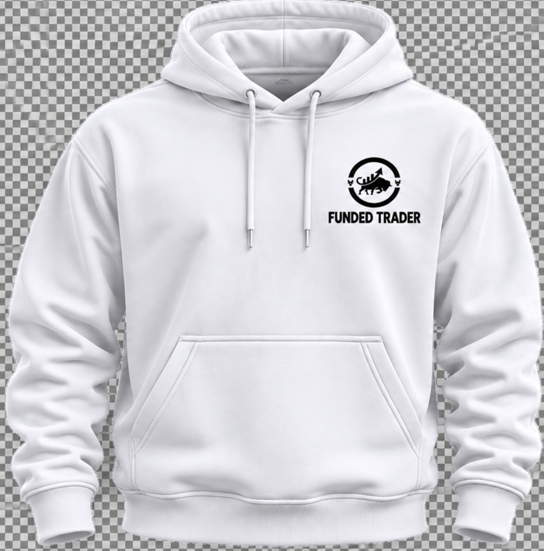 Hoodie Funded Trader — Blanc