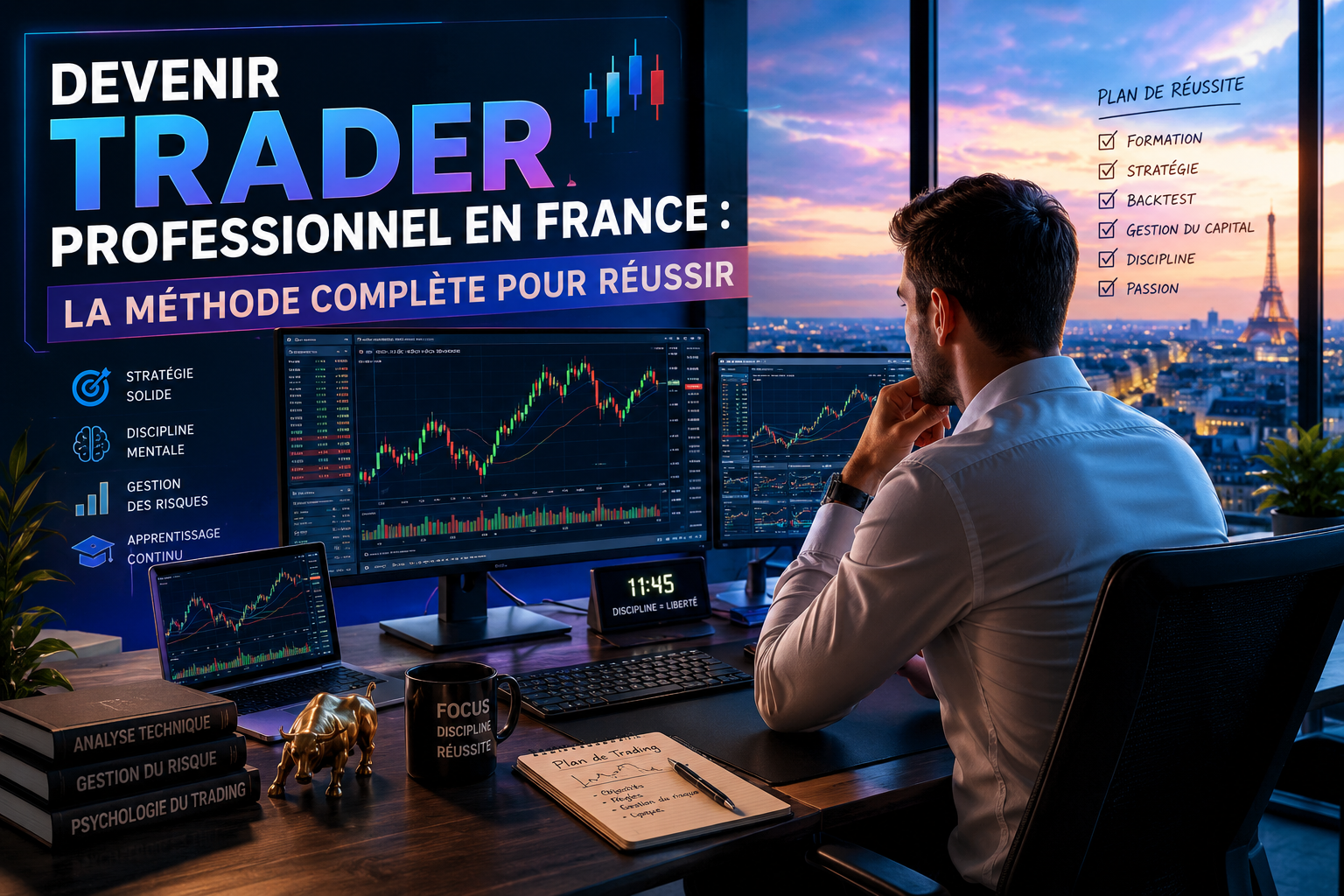 Devenir trader professionnel en France : la méthode complète pour réussir
