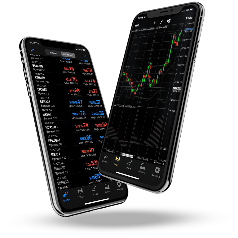 Application mobile de trading