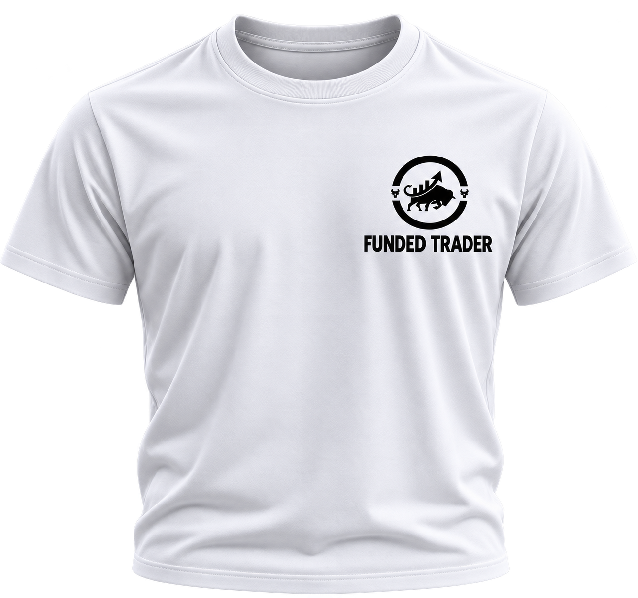 T-shirt Funded Trader — Blanc