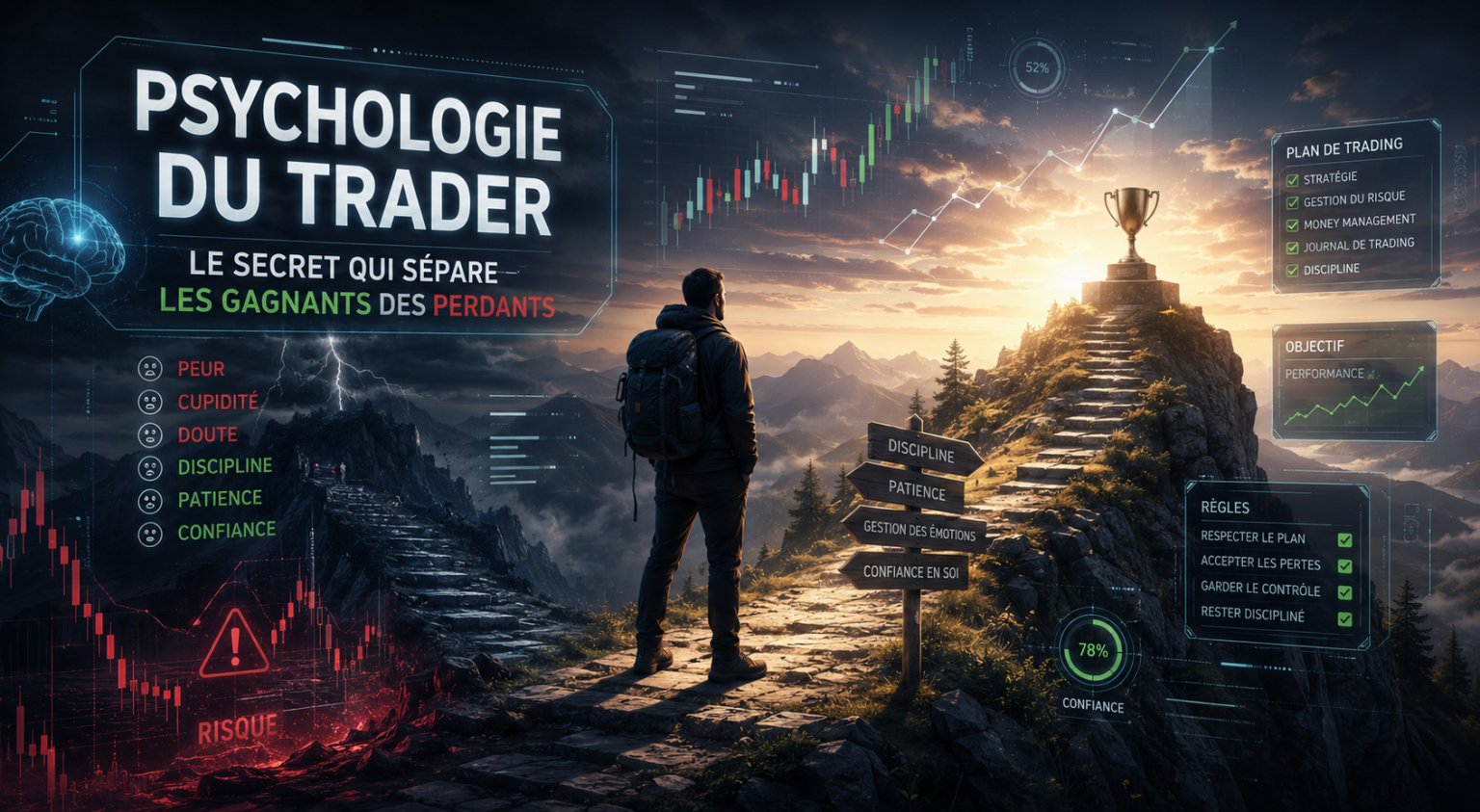 Psychologie du trader : le secret qui sépare les gagnants des perdants