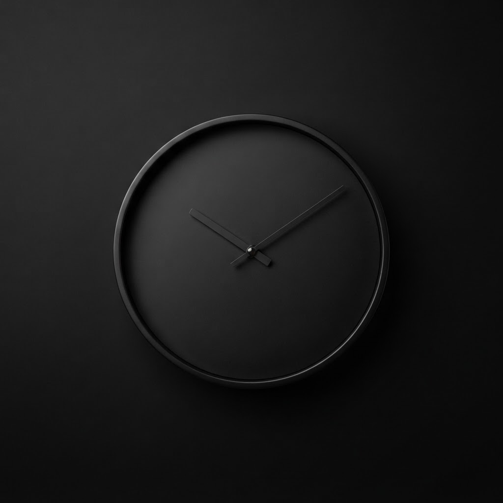 Horloge murale minimaliste style industriel