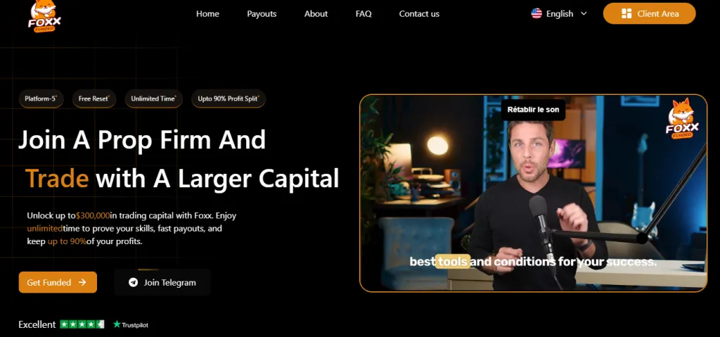 Foxx Funded : challenge, prix et avantages