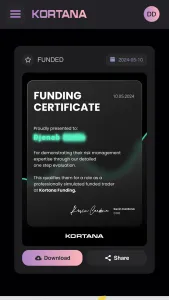 Funding Certificate – FundedTrader Prop Firm