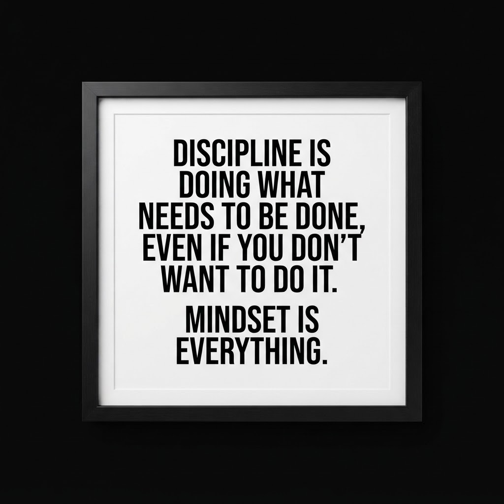 Affiche Trading Mindset – typographie