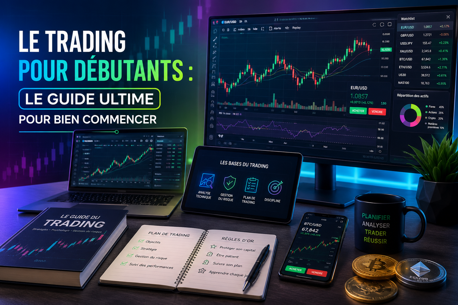 Le trading pour débutants : le guide ultime pour bien commencer