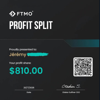 Jérémy — Paiement reçu
