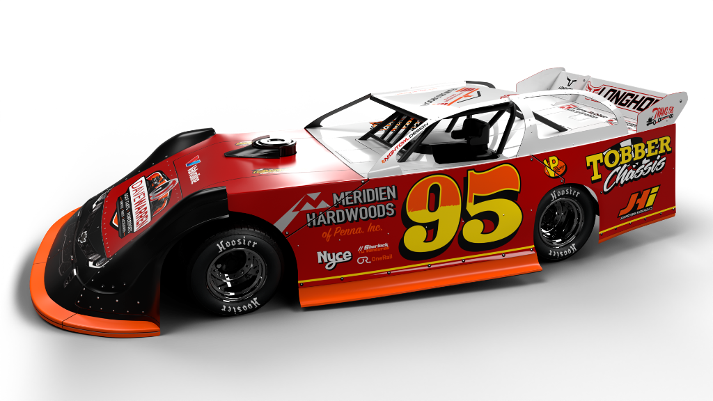 Rick Briggs #95 Throwback Late Model — Side View