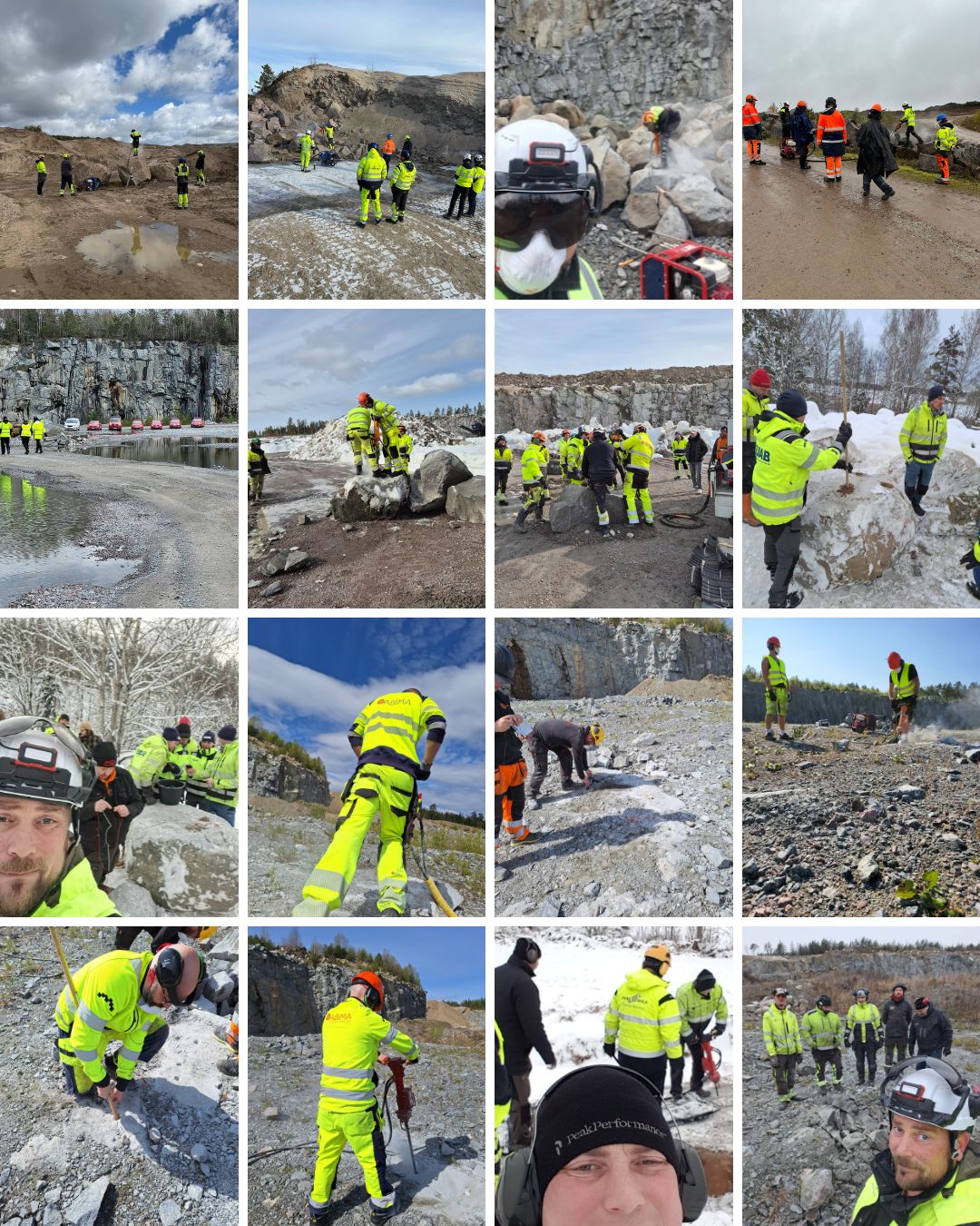 Utbildning i Simplex stenspräckning