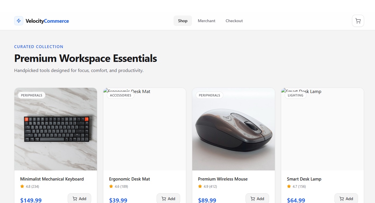 VelocityCommerce template preview