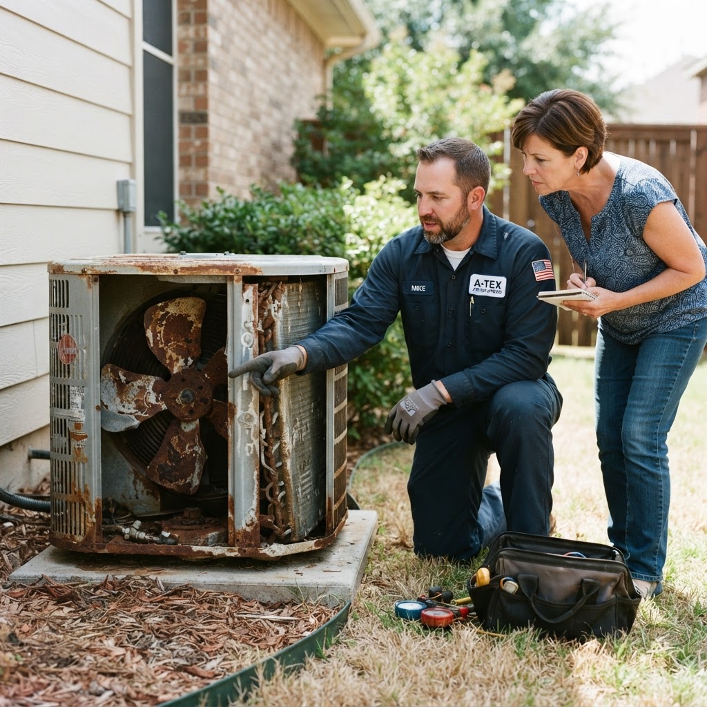 When to Replace Your AC in North Texas: Signs, Costs, and the $5,000 Rule — AIRmazing HVAC Services