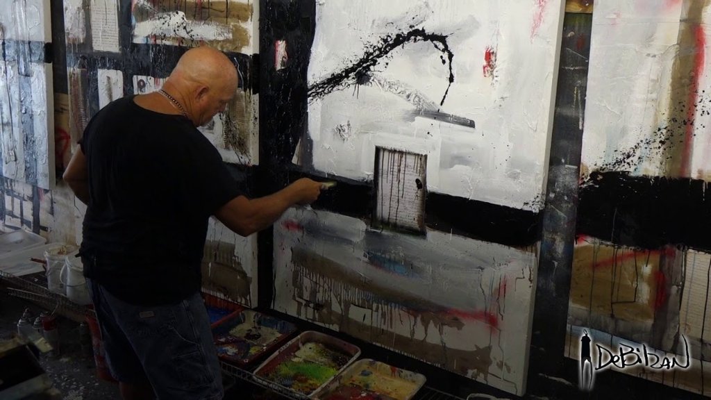 William DeBilzan in his studio