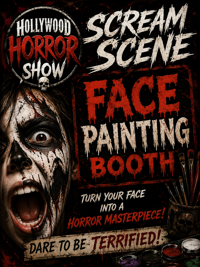 Scream Scene Face Painting Booth
