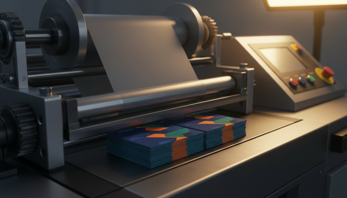 Commercial printing press with specialty finishing
