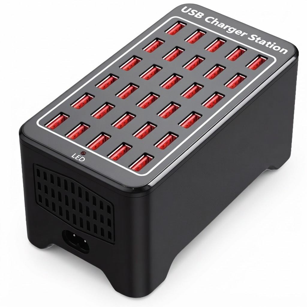 Multi Port Desktop USB Charger Station view 3