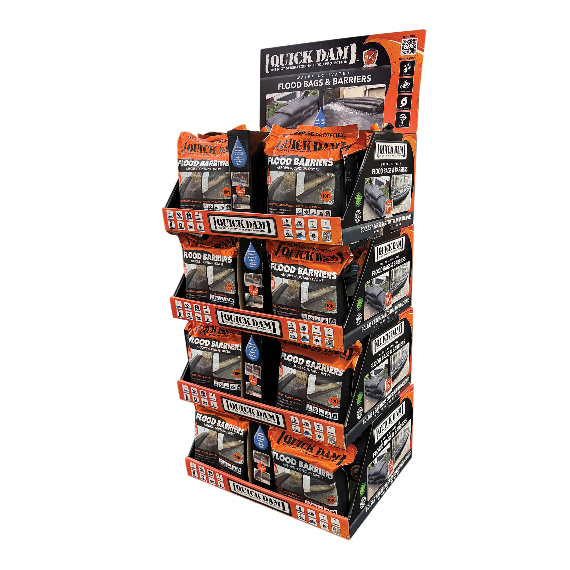 Color Tray Floor Display