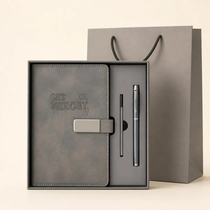 Executive Notebook Set with Get Merchy logo