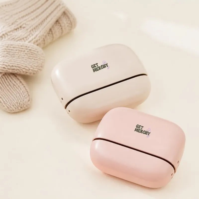 Magnetic Hand Warmers with Get Merchy logo