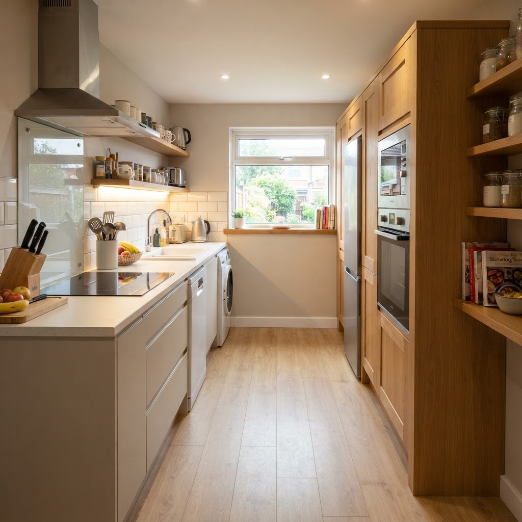 Turnkey kitchen supply and installation northwest in a practical galley layout