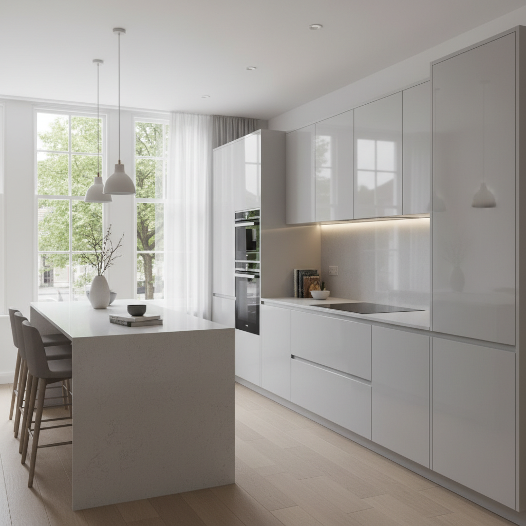 Rochdale Minimalist J-Pull Kitchen — bespoke kitchen in Rochdale, Greater Manchester