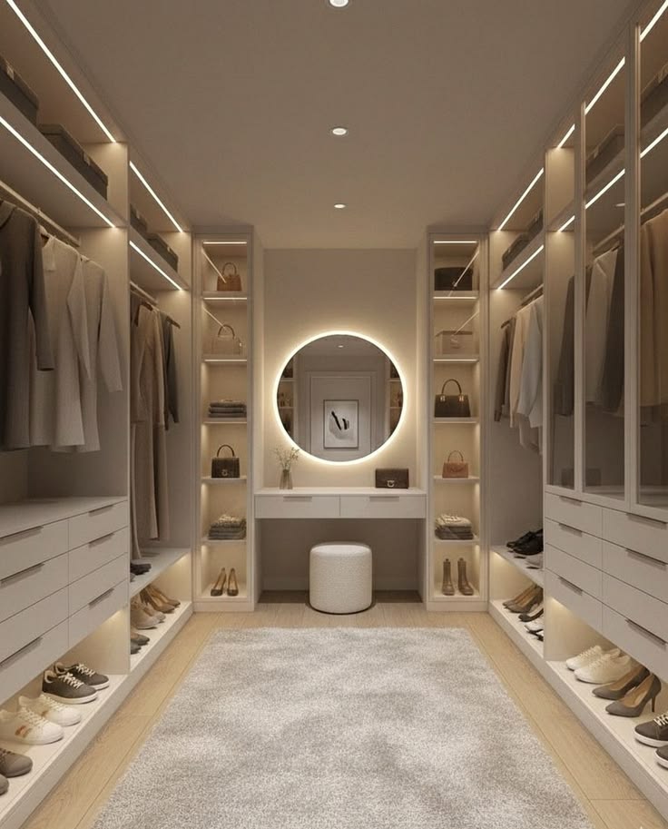 The Aura Illumination — bespoke wardrobe collection by Strada Interiors