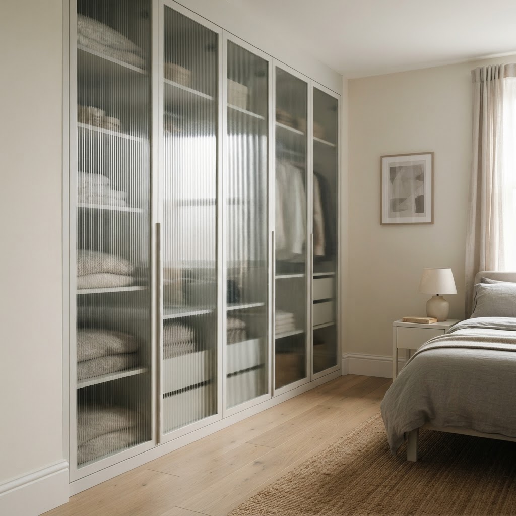 The Frosted Line — bespoke wardrobe collection by Strada Interiors
