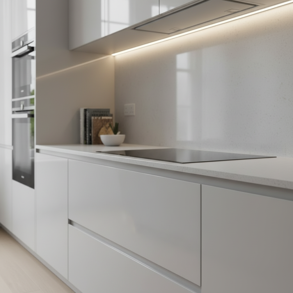 Rochdale Minimalist J-Pull Kitchen — bespoke kitchen view 3 in Rochdale, Greater Manchester