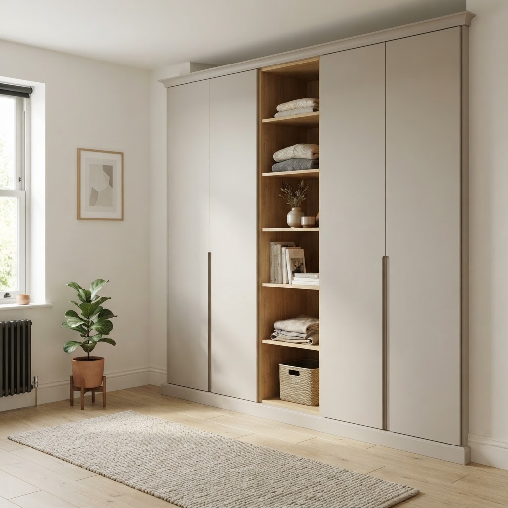 The Taupe Open — bespoke wardrobe collection by Strada Interiors