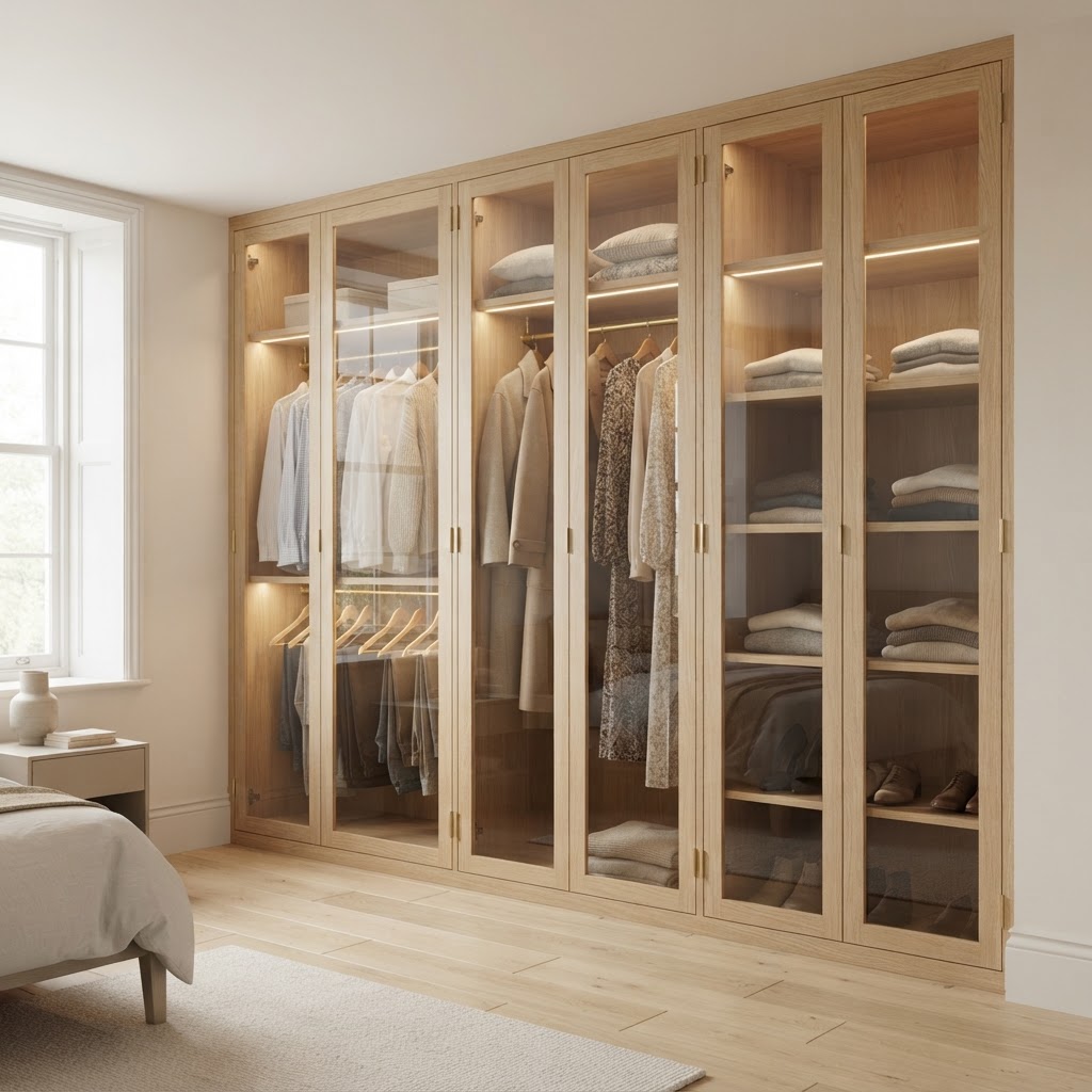 The Oakwell Glass — bespoke wardrobe collection by Strada Interiors