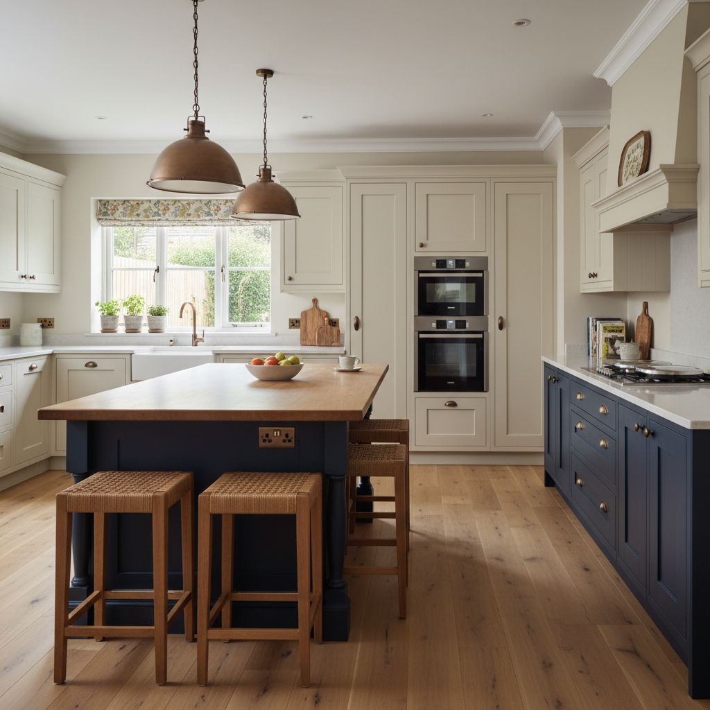Bamford Classic Two-Tone Shaker Kitchen — bespoke kitchen in Bamford, Greater Manchester