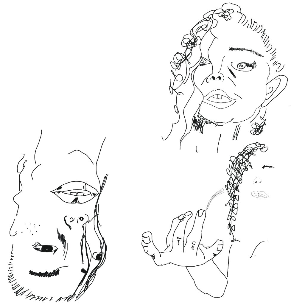 Hand-drawn sketch — You Are Art in My Eyes