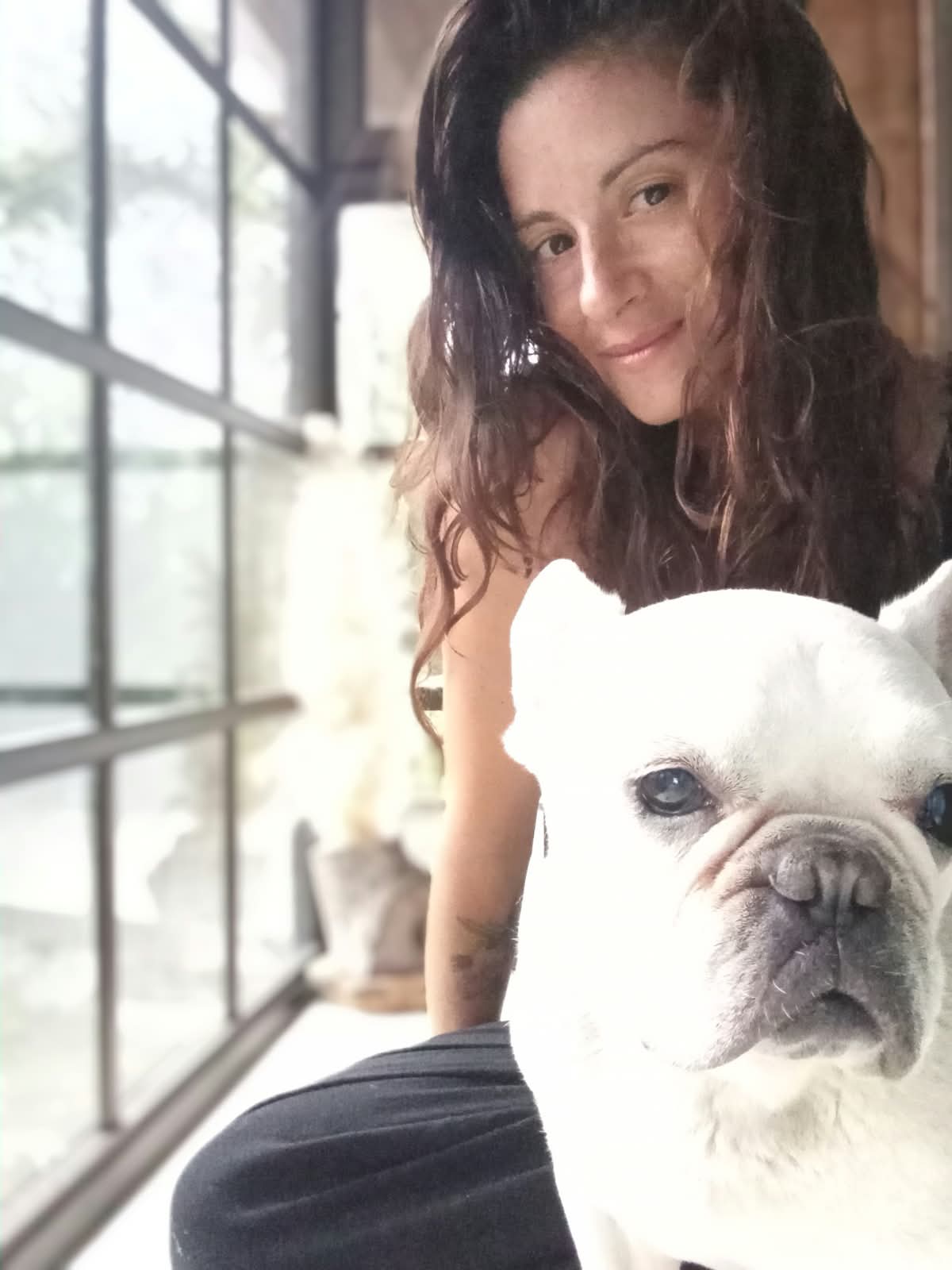 Nikki with her dog