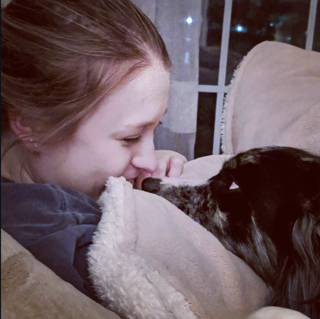 Dr. Eve sharing a quiet nose-to-nose moment with Apollo