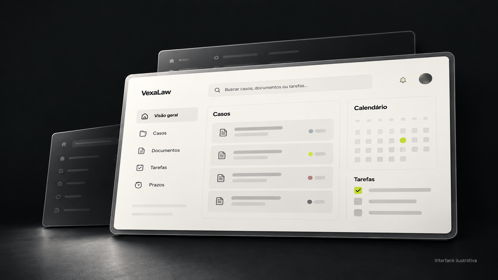 VexaLaw — Illustrative interface