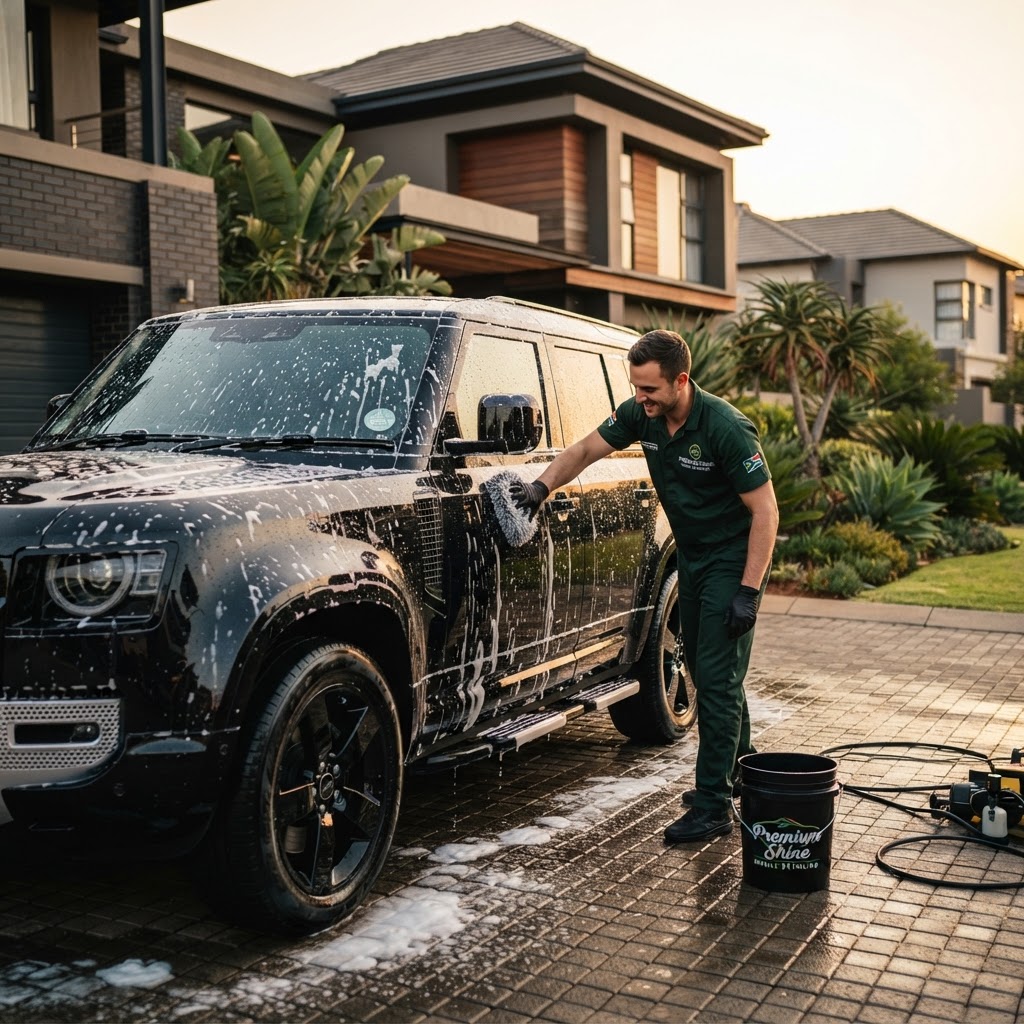Professional mobile carwash and vehicle detailing in Gauteng