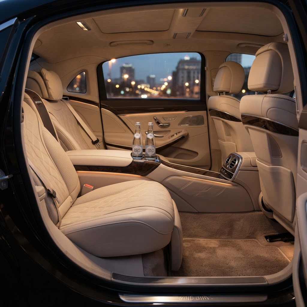 Executive car rear cabin